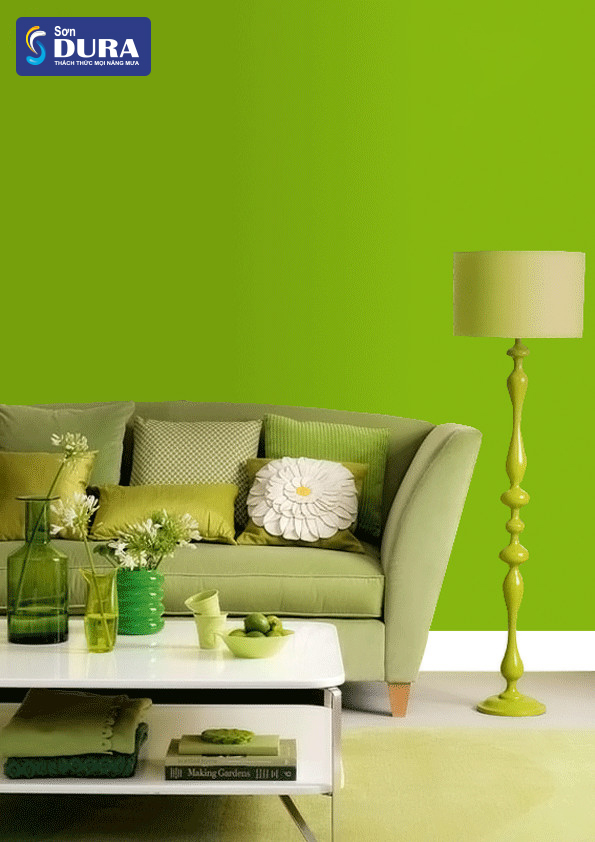 màu sơn giúp cho ngồi nhà mát mẻ hơn vào mùa hè