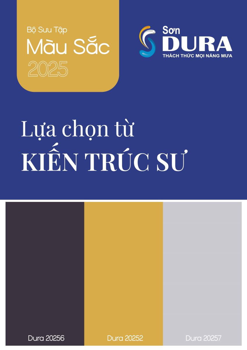 Bộ sưu tập màu 2025: Lựa chọn từ kiến trúc sư