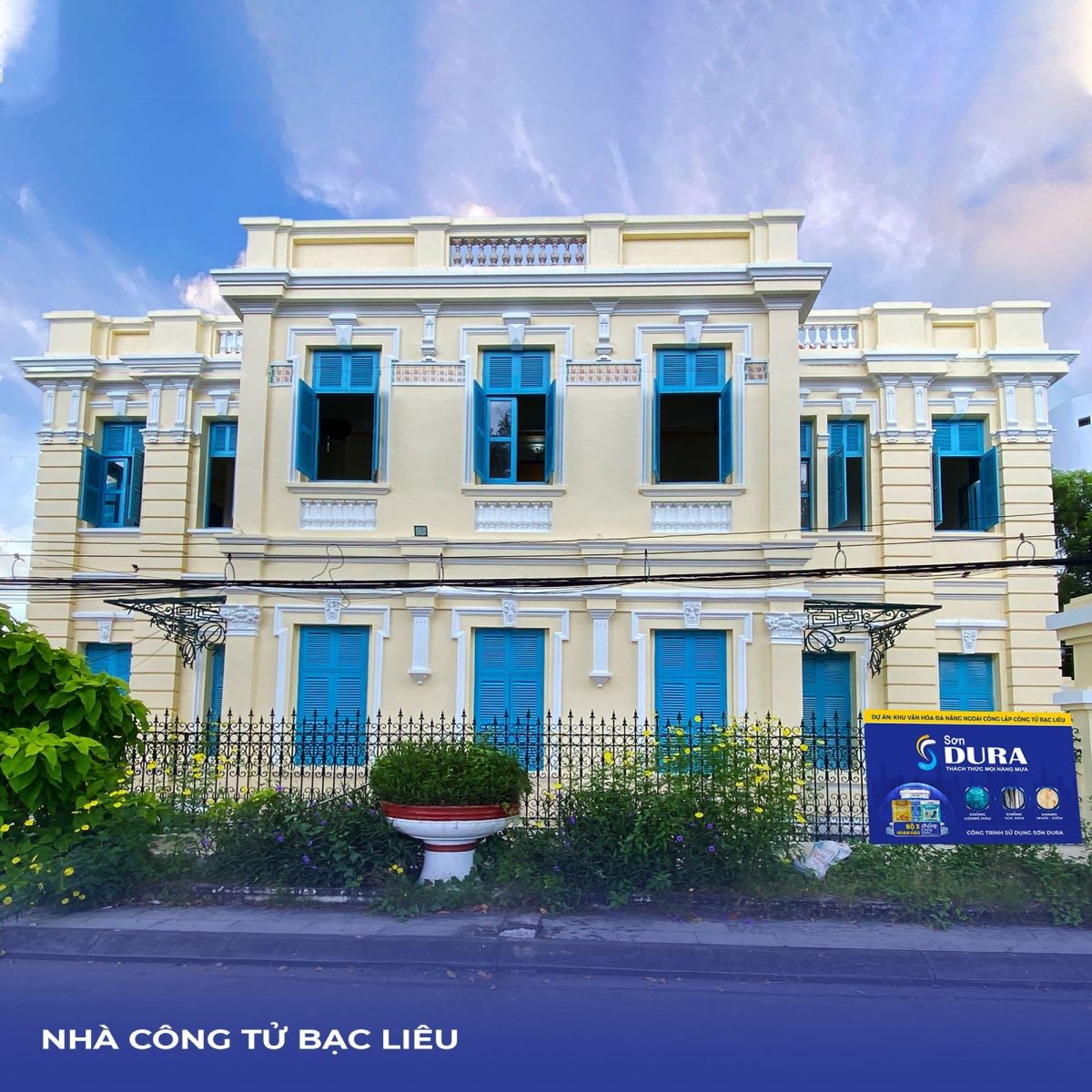 nhà công tử Bạc Liêu được trùng tu bởi Sơn Dura