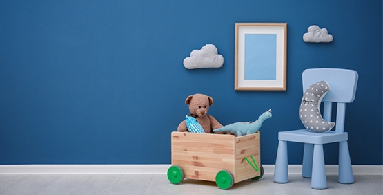 100 + tone xanh cho phòng ngủ trẻ em - Sơn chống loang màu & sọc đen